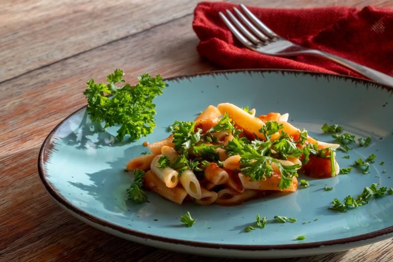 Papa Ginos Penne Arrabbiata spicy tomato pasta